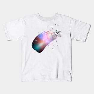 Paint brush stroke galaxy whoosh Kids T-Shirt